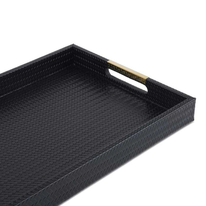 Solis Decor Tray 44X30X4.5Cm - Black