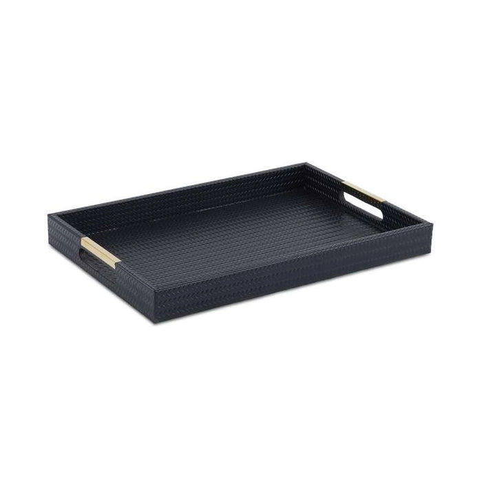 Solis Decor Tray 48X34X4.5Cm - Black