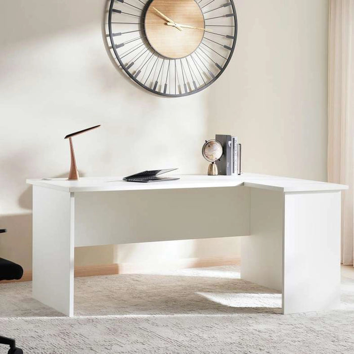 Solmere Office Desk Right Side Return 140Cm - White