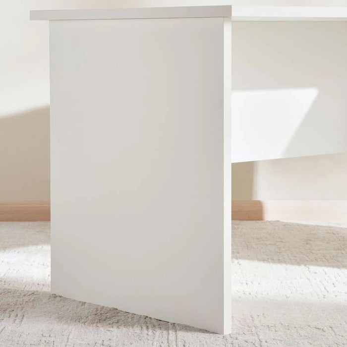 Solmere Office Desk Right Side Return 140Cm - White