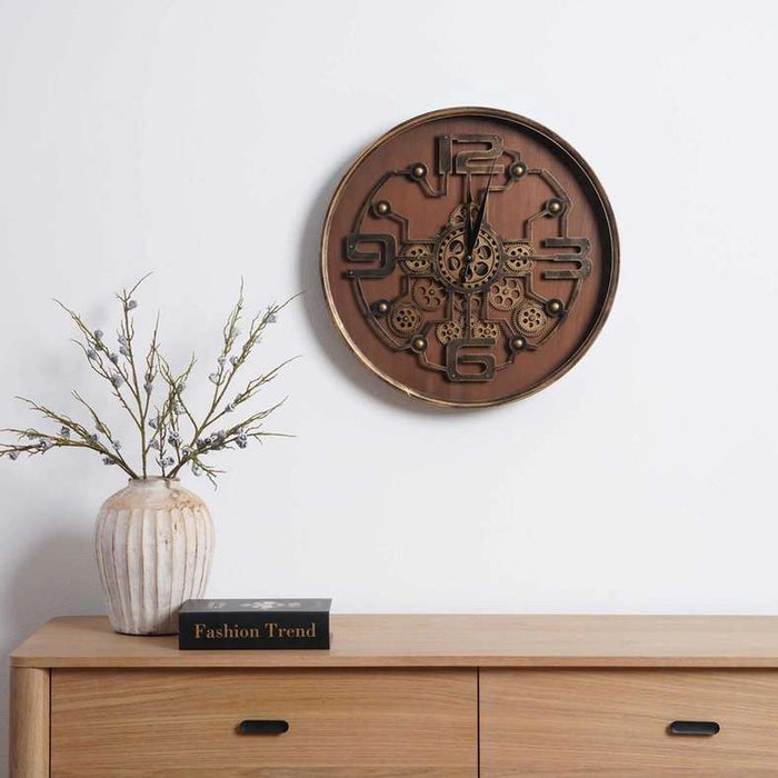 Solstice Gear Wall Clock 60X60X8Cm- Multicolor