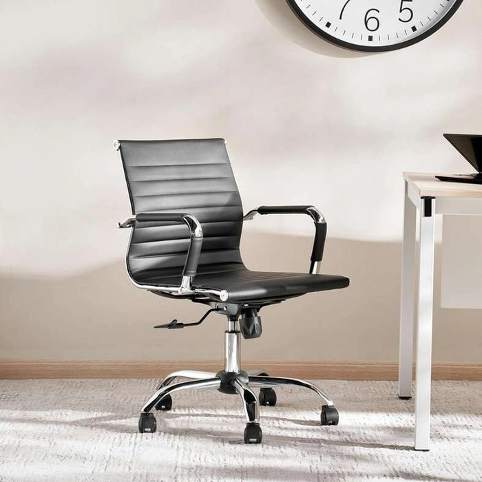 Sona Medium Back Office Chair - Black