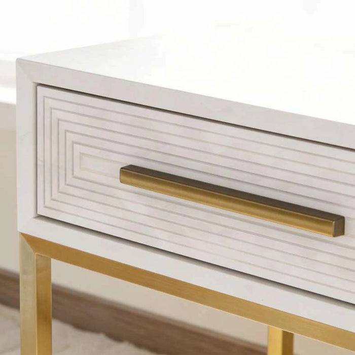 Sovanti 1-Drawer End Table - Beige