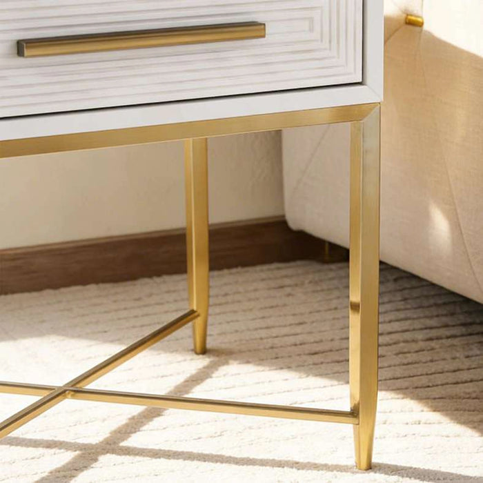 Sovanti 1-Drawer End Table - Beige