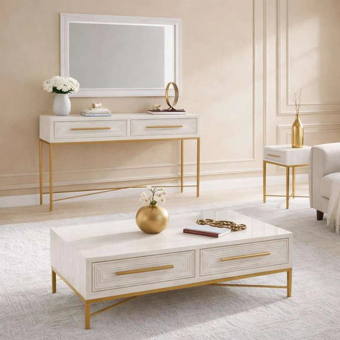 Sovanti 1-Drawer End Table - Beige
