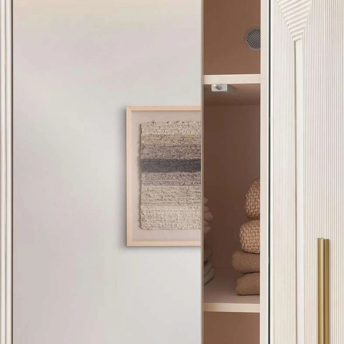 Sovanti 6 Door Wardrobe With Mirror - Beige