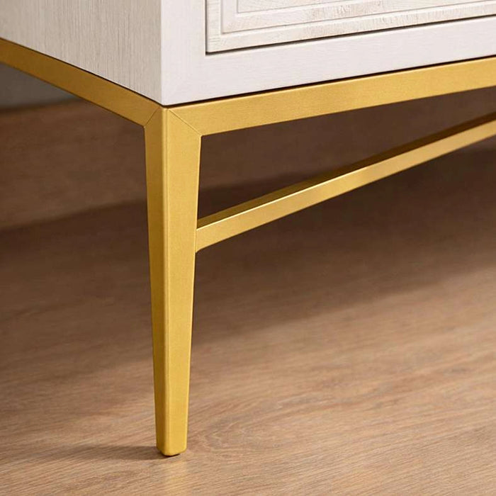 Sovanti 6-Drawer Dresser With Mirror - Beige