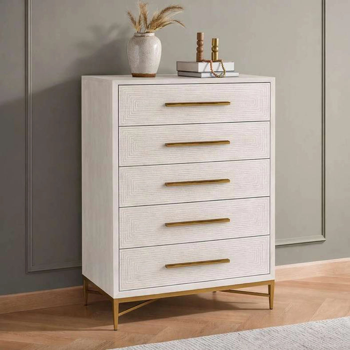 Sovanti Chest Of 5-Drawer - Beige