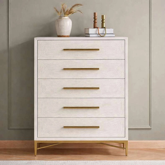 Sovanti Chest Of 5-Drawer - Beige