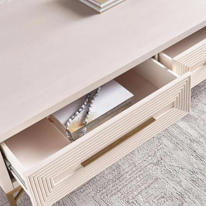 Sovanti Coffee Table With 2 Drawer - Beige