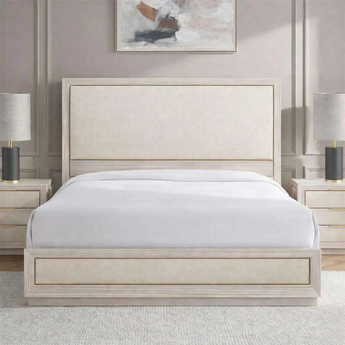 Sovanti King Bed 180X200Cm - Beige