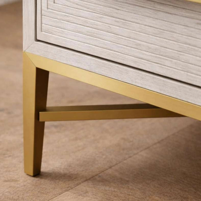 Sovanti Nightstand With 2 Drawer - Beige
