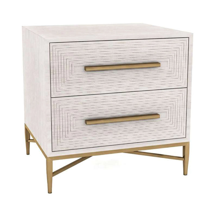 Sovanti Nightstand With 2 Drawer - Beige