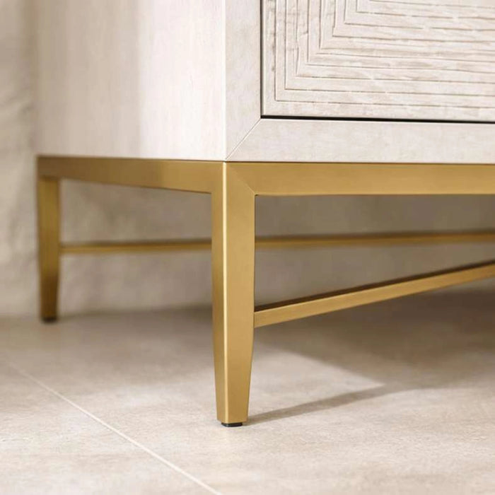 Sovanti Tv Unit Up To 75 Inch With 2 Door & 2 Drawer - Beige