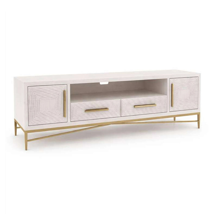Sovanti Tv Unit Up To 75 Inch With 2 Door & 2 Drawer - Beige