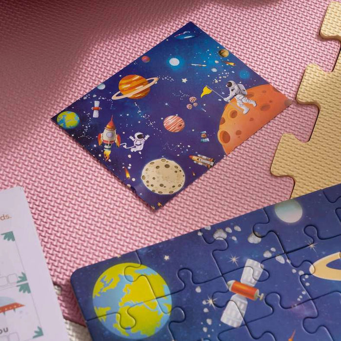 Space 100-Piece Puzzle And Story Book