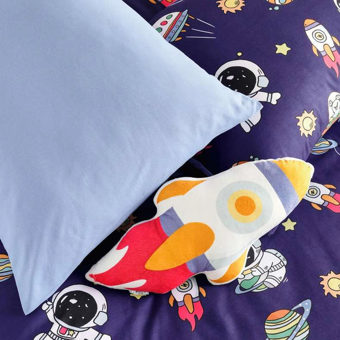 Space Club 5-Piece Full Bed In A Bag With Toy 160X220Cm - Blue