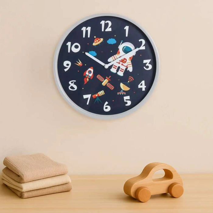 Space Wall Clock Dia 22.5Cm - Dark Blue