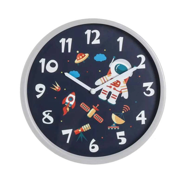 Space Wall Clock Dia 22.5Cm - Dark Blue