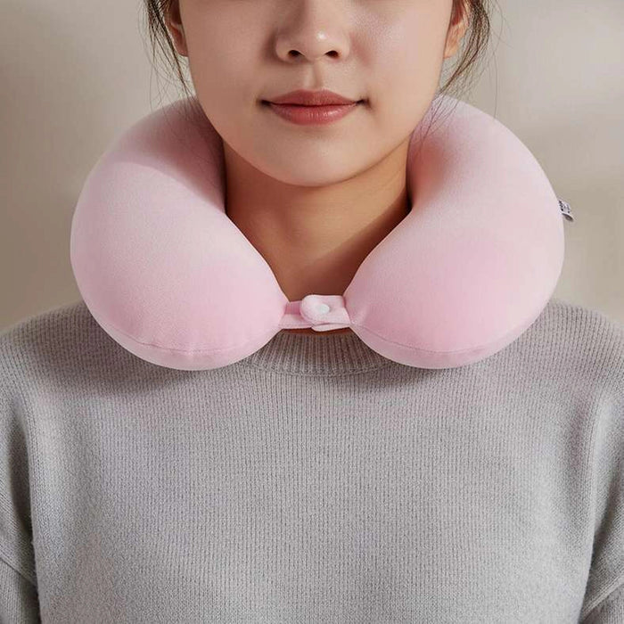 Sparco Memory Foam Neck Pillow -Rose Pan Home