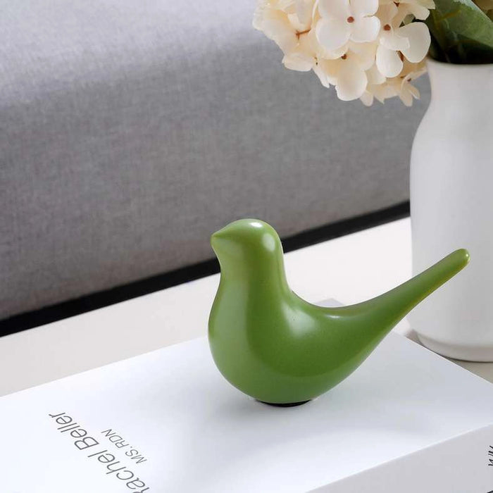 Sparrow Decor Accent 5X11.5X8.6Cm - Green
