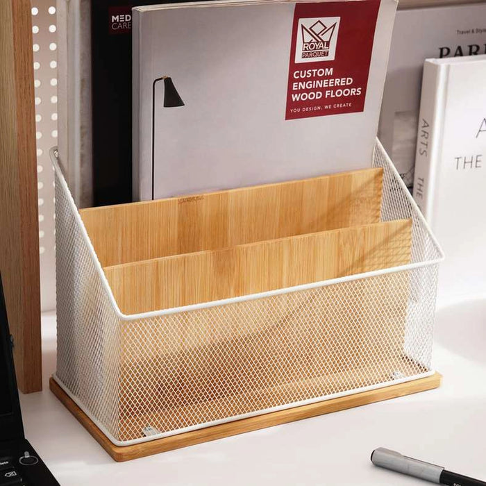Spectrum 2-Tier Desk Organizer 29X14X19.7Cm - White