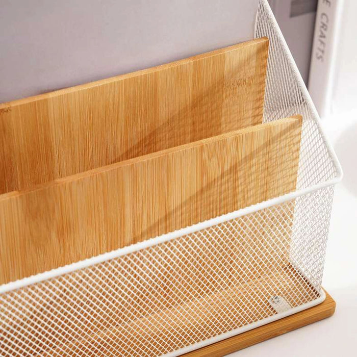 Spectrum 2-Tier Desk Organizer 29X14X19.7Cm - White