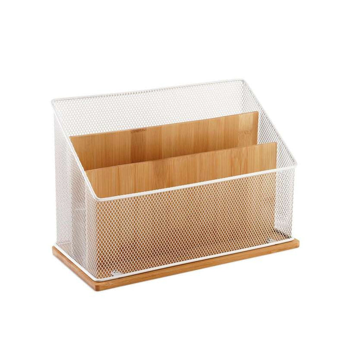 Spectrum 2-Tier Desk Organizer 29X14X19.7Cm - White