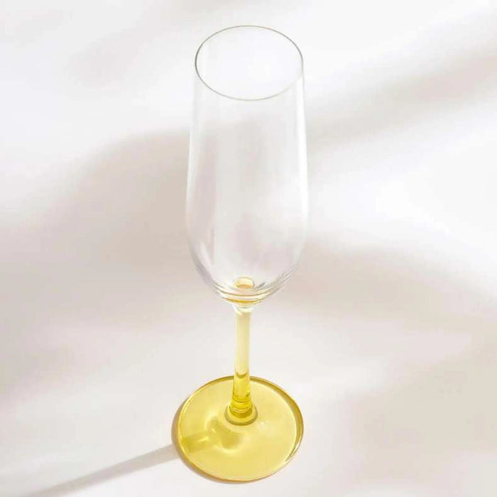 Spectrum 6-Piece Flute Crystal Glass Set 190Ml -Clear