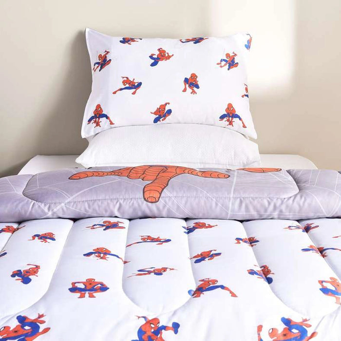 Spiderman 2 Piece Comforter Set 135X220 Cm - Red