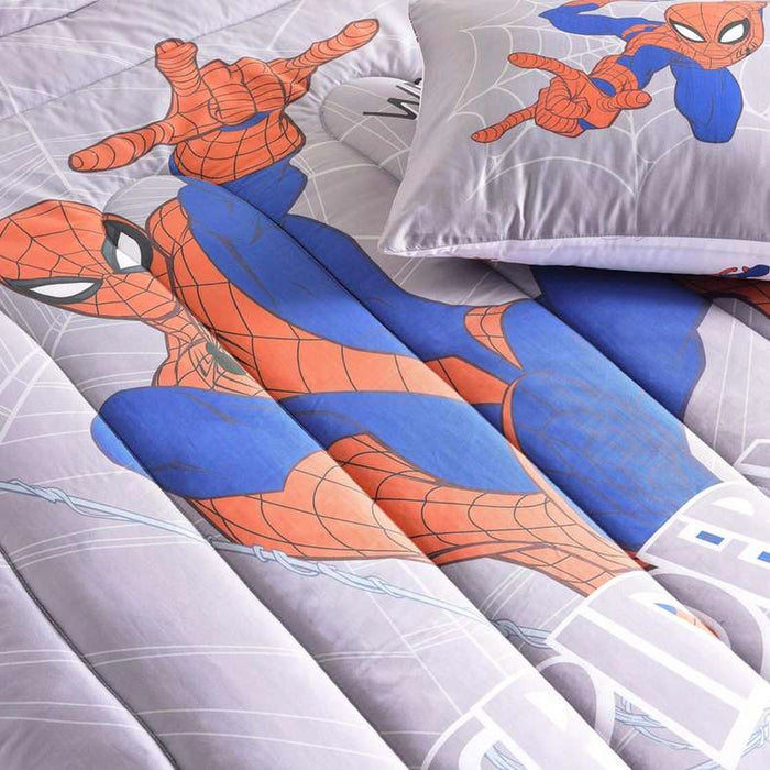 Spiderman 2 Piece Comforter Set 135X220 Cm - Red