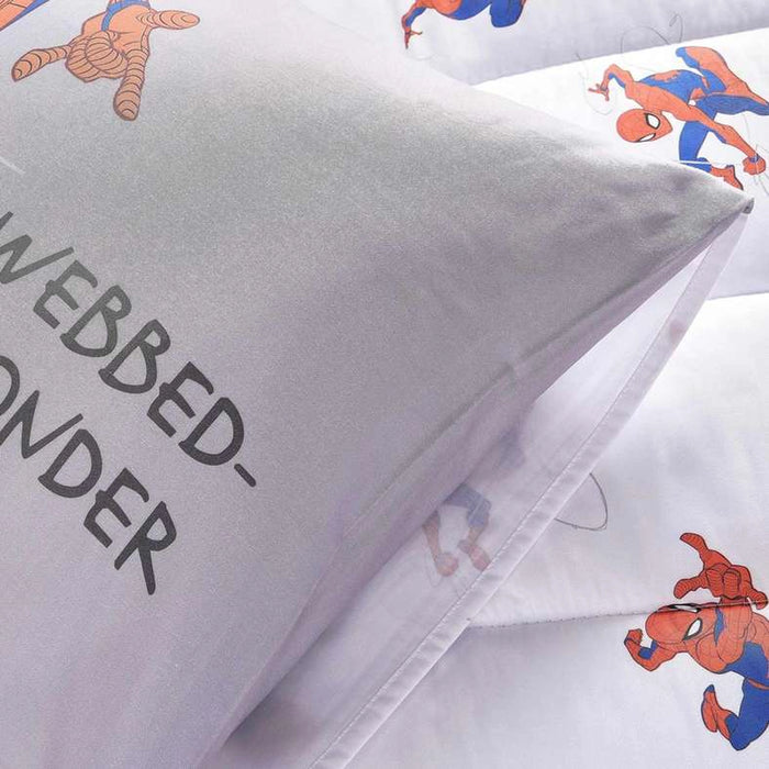 Spiderman 2 Piece Comforter Set 135X220 Cm - Red