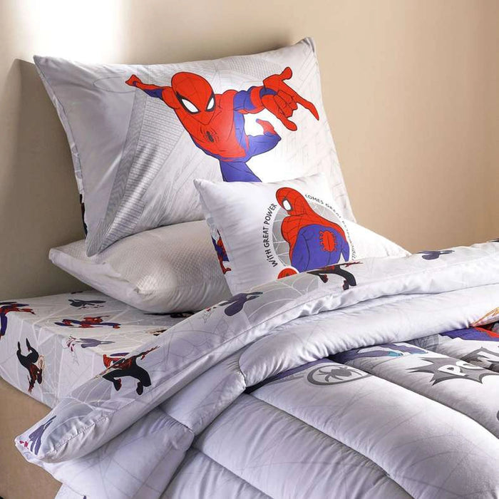 Spiderman 4 Piece Bed In A Bag 160X220Cm - Red