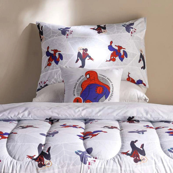 Spiderman 4 Piece Bed In A Bag 160X220Cm - Red