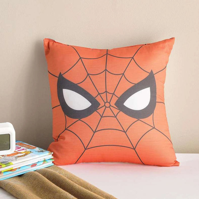 Spiderman Cotton Filled Cushion 40X40Cm - Red