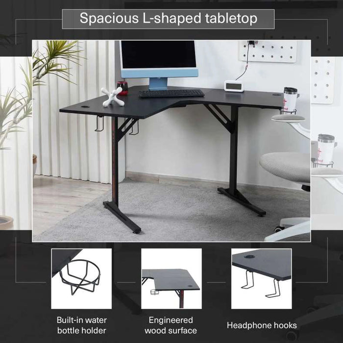 Spinny Gaming Desk - Black