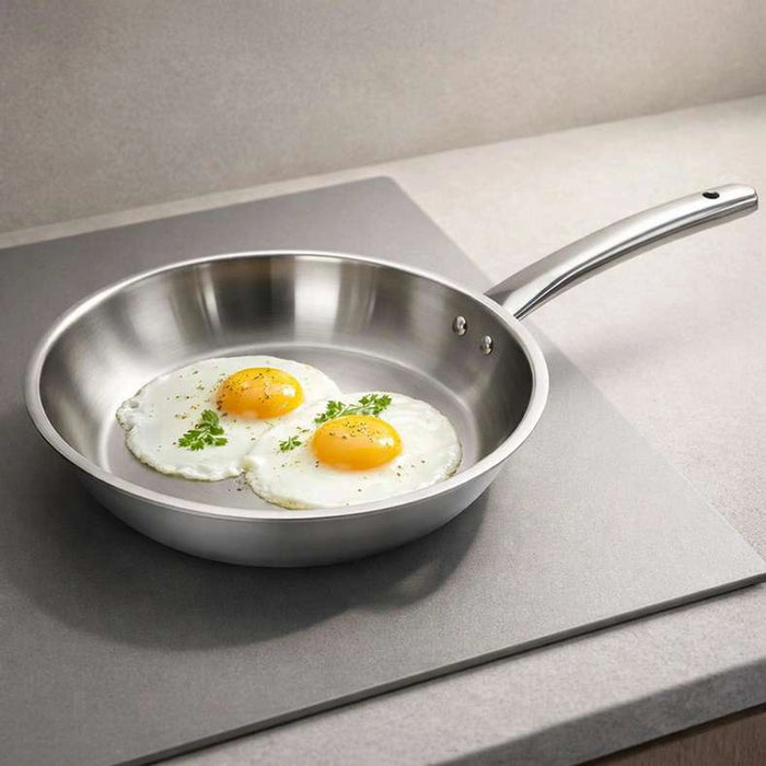 Splendor Triply Stainless Steel Frypan Dia20Cm -Chrome