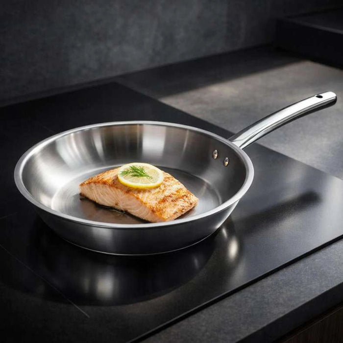 Splendor Triply Stainless Steel Frypan Dia24Cm -Chrome