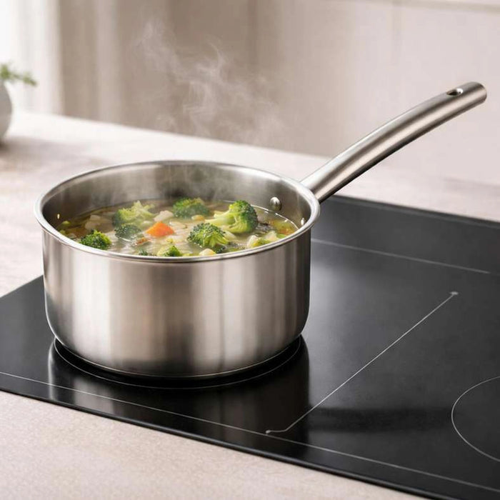Splendor Triply Stainless Steel Sauce Pan Dia18Cm -Chrome