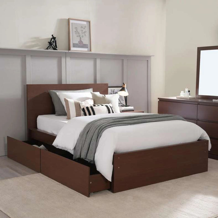 Spring Collection Bed Storage Box Set Of 2 For 90 Cm And 140 Cm Bed - Wenge
