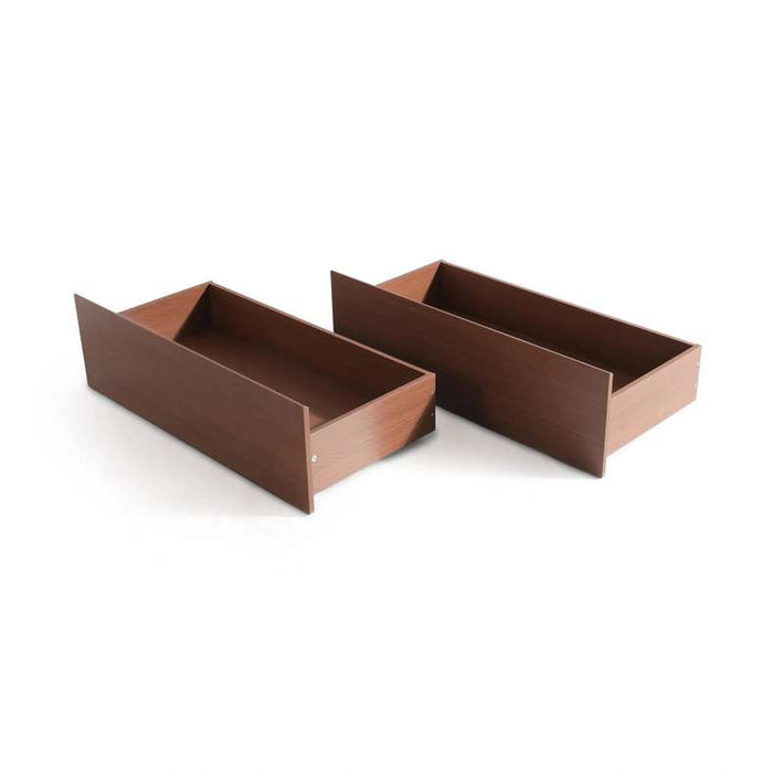 Spring Collection Bed Storage Box Set Of 2 For 90 Cm And 140 Cm Bed - Wenge