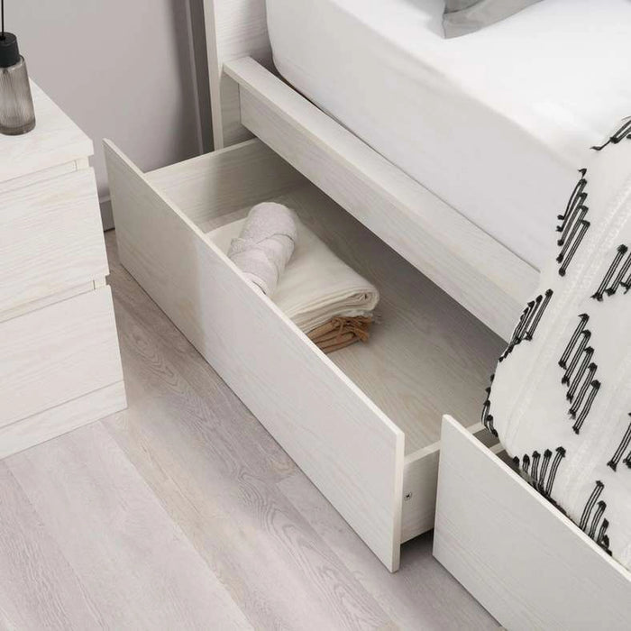 Spring Collection Bed Storage Drawer Set Of 2 For 90 Cm And 140 Cm Bed - White
