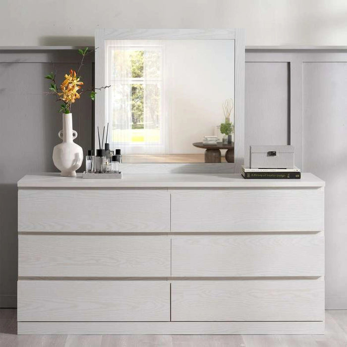 Spring Collection Dresser Mirror - White Pan Home
