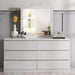 Spring Collection Dresser Mirror - White Pan Home