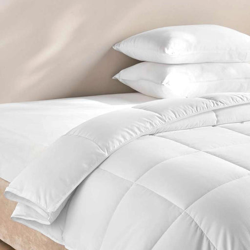 Spring Microfresh Easycare Single Duvet 135X200Cm - White PAN HOME