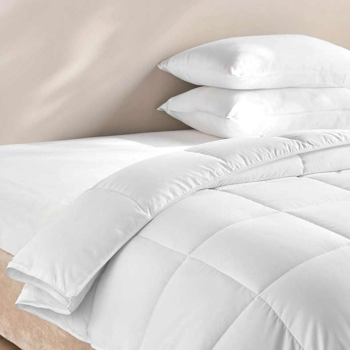 Spring Microfresh Easycare Single Duvet 135X200Cm - White