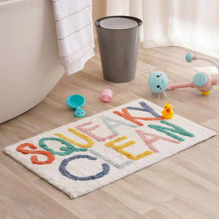 Squeaky Bathmat 45X75Cm- Cream
