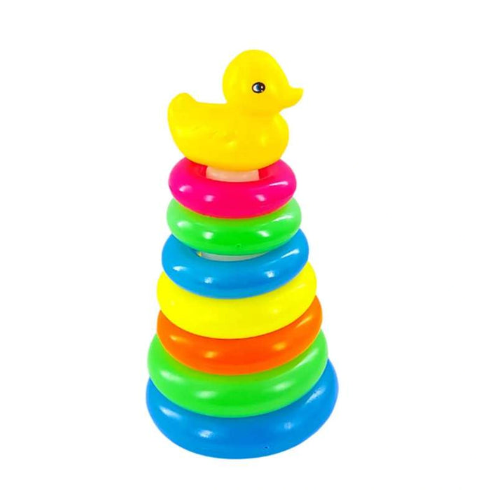 Stacking Multicolor 7 Rings Baby Toy- Multi