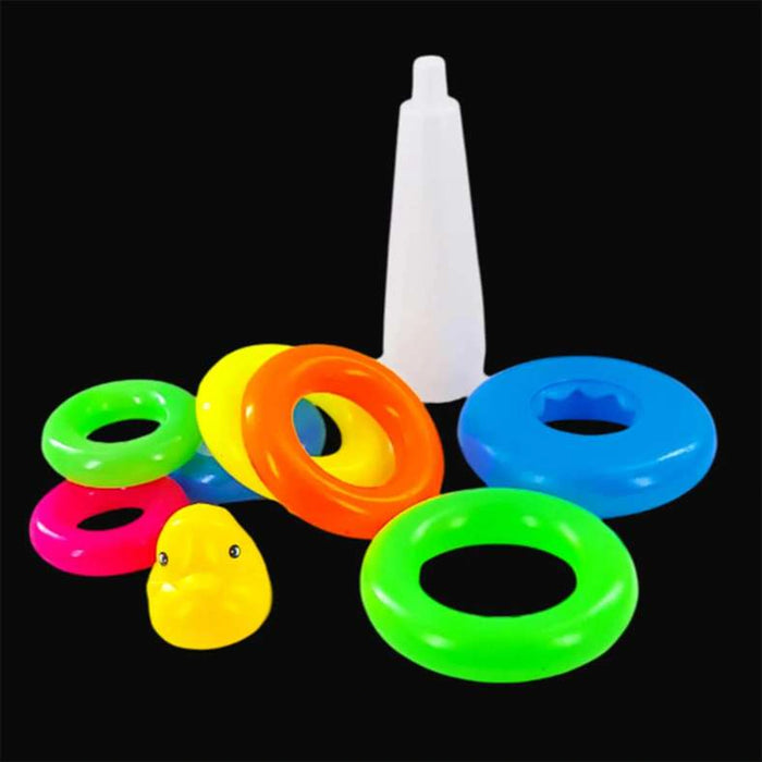 Stacking Multicolor 7 Rings Baby Toy- Multi