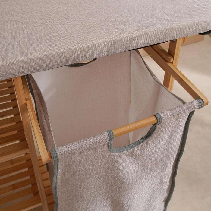 Stacy Multifuntional Bamboo Ironing Board Station 82X33X113Cm - Natural